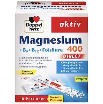 40er Pack Doppelherz Magnesium 400 DIRECT ab 2,12€ (statt 9€)