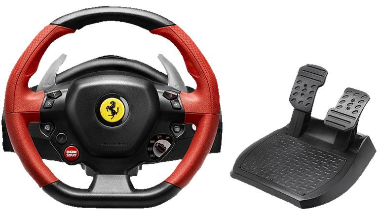 THRUSTMASTER Ferrari 458 Spider Lenkrad + Pedalset XBox für 79,99€ (statt 99€)