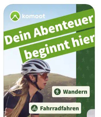 Komoot App Welt Paket Wandern &#038; Fahrradfahren (Neukunden) für 19,99€ (statt 30€)