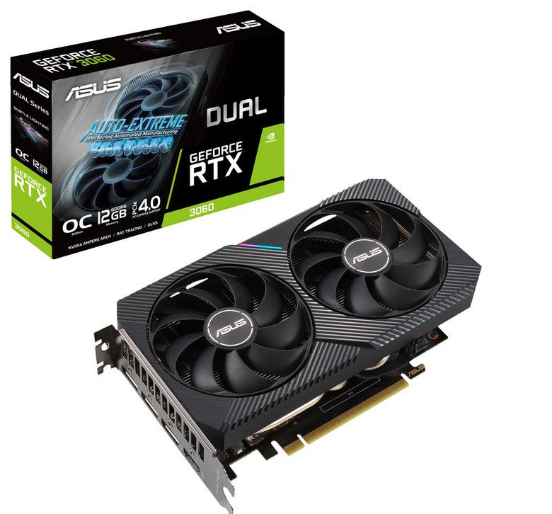 ASUS GeForce RTX 3060 Dual OC 12GB GraKa für 341,10€ (statt 384€)