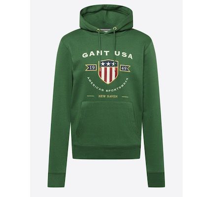 Gant Herren Sweatshirt in Grasgrün für 47,92€ (statt 108€)   M, L, XL