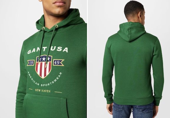 Gant Herren Sweatshirt in Grasgrün für 47,92€ (statt 108€)   M, L, XL