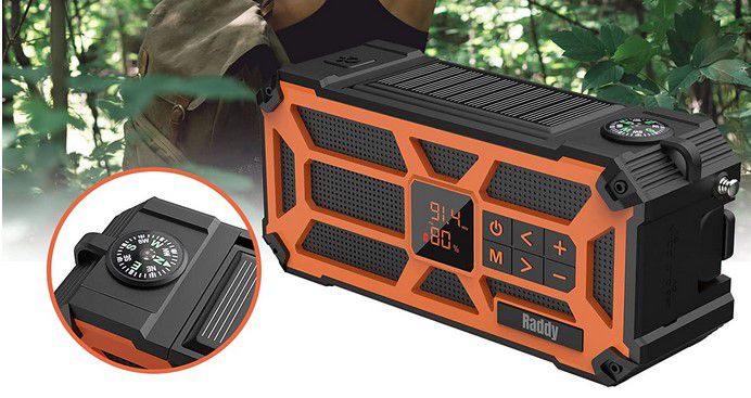 Raddy SW5 Solar Radio mit 5000mAh für 27,99€ (statt 40€)