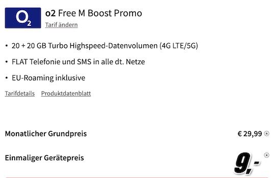 Xiaomi 12T Pro mit 256GB für 9€ + o2 Allnet Flat mit 40GB 5G/LTE für 29,99€ mtl.