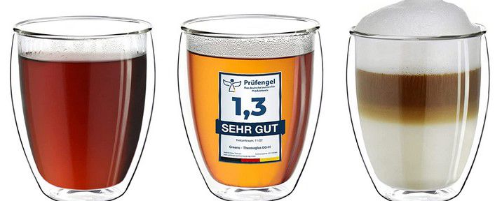 Creano 6er Set 400ml XXL Thermogläser für 29,95€ (statt 37€)  prime