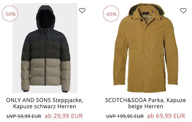 Jacken Restposten Sale   z.B. Lerros Steppjacke mit Kapuze 33,94€ (statt 78€)