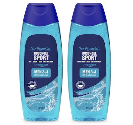 2x by Amazon Duschgel Men 3 In 1 Sport Sensitiv für 1,74€   Prime