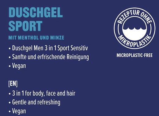 2x by Amazon Duschgel Men 3 In 1 Sport Sensitiv für 1,74€   Prime