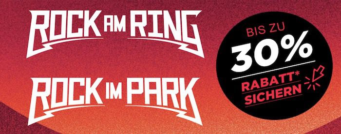 Bis 30% Rabatt auf Rock am Ring / Rock im Park Tickets