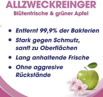 4x Sagrotan Allzweck Reiniger Blütenfrische & Grüner Apfel für 9€ (statt 12€)