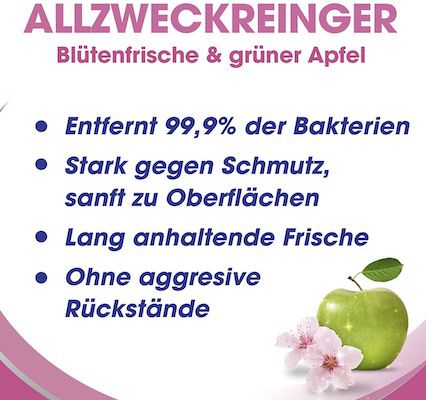 4x Sagrotan Allzweck Reiniger Blütenfrische & Grüner Apfel für 7,32€ (statt 12€)