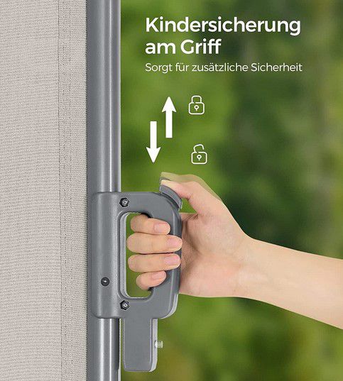 Songmics ausziehbare Seitenmarkise 350 × 160cm für 57,99€ (statt 65€)