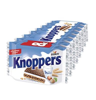 8er Pack Knoppers mit Milchcreme und Nougatcremefüllung für 1,61€ (statt 2,19€)
