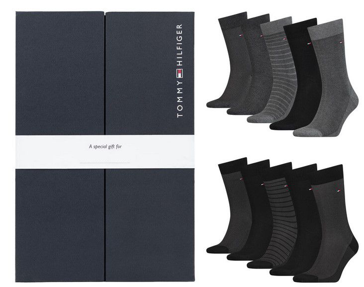 5 Paar Tommy Hilfiger Business Socken in Geschenkbox für 22,99€ (statt 28€)