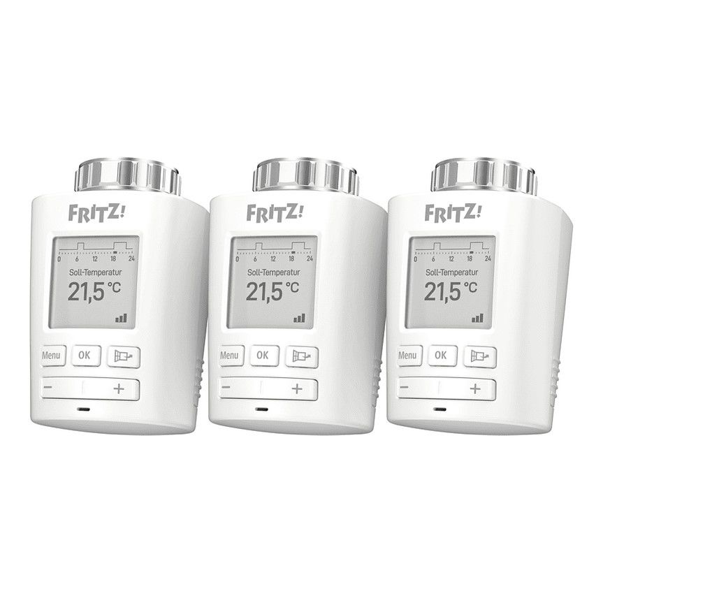 3er Pack AVM Fritz DECT 301 &#8211; intelligenter Heizkörperregler für 139€ (statt 170€)