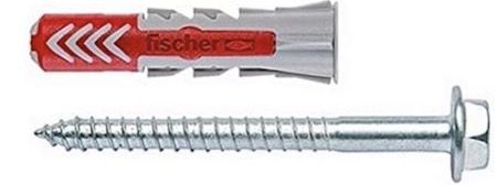 25er Pack fischer DUOPOWER 10 x 50 S Universaldübel mit Sicherheitsschrauben für 11,89€ (statt 17€)
