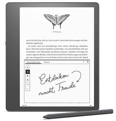 Kindle Scribe mit Schreibfunktion & 10,2 Paperwhite Display für 274,99€ (statt 309€)