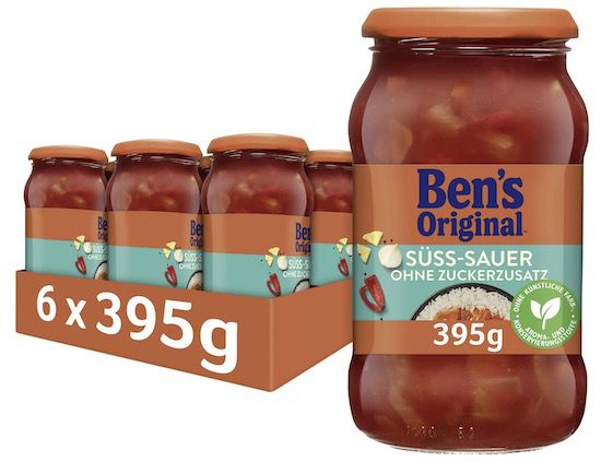 6x Bens Original Sauce Süß Sauer Ohne Zuckerzusatz für 11,60€ (statt 17€)