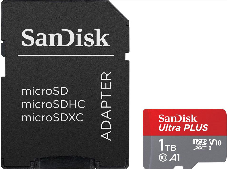 SANDISK Ultra PLUS 1TB microSD Karte ab 89,99€ (statt 104€)