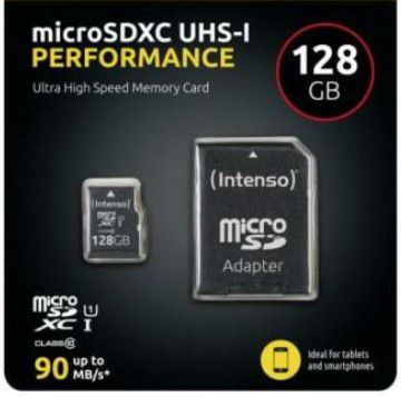 Intenso Performance microSDXC 128GB Speicherkarte für 9€ (statt 11€)