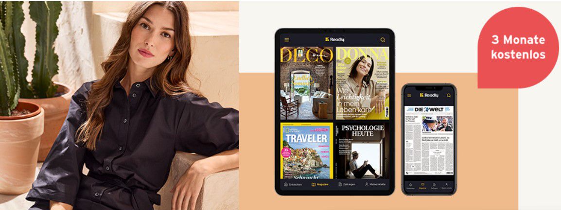 LIDL Plus: Readly Magazin Flatrate 3 Monate gratis (statt 36€)