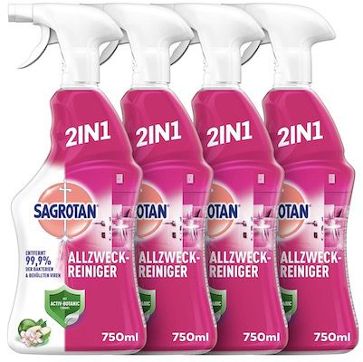 4er Pack Sagrotan Allzweck-Reiniger Blütenfrische &#038; Grüner Apfel für 6,68€ (statt 13€)