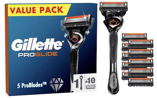 Gillette ProGlide Nassrasierer + 10 Rasierklingen für 29€ (statt 36€)