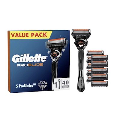 Gillette ProGlide Nassrasierer + 10 Rasierklingen für 29€ (statt 36€)