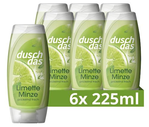 6er Pack Duschdas Duschgel Limette und Minze ab 5,64€ (statt 9€)