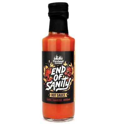 🌶️ 100ml Fireland Foods End Of Sanity (Carolina Reaper Chili) Hot-Sauce für 10,64€ (statt 14€) 🌶️ 100ml Fireland Foods End Of Sanity (Carolina Reaper Chili) Hot Sauce für 10,64€ (statt 14€)