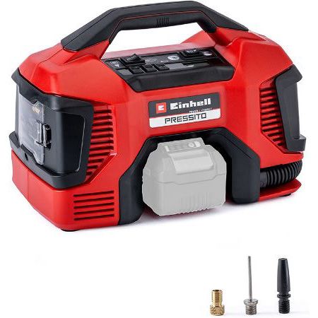 Einhell Pressito Hybrid Akku Kompressor inkl. Adapter Set für 62,99€ (statt 73€)