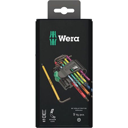 Wera 967 SPKL/9 TORX BO Winkelschlüsselsatz, 9 tlg. für 22,95€ (statt 33€)