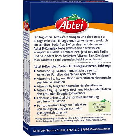 50er Pack Abtei Vitamin B Komplex Forte ab 2,39€ (statt 4€)   Prime