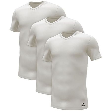 3er Pack adidas Crew V Neck Active Flex Cotton Shirt für 24,49€ (statt 32€)