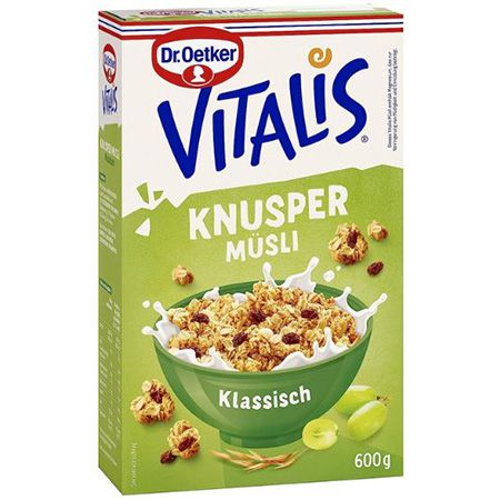 7er Pack Dr. Oetker Vitalis Knuspermüsli klassisch, 600g ab 18€ (statt 22€)