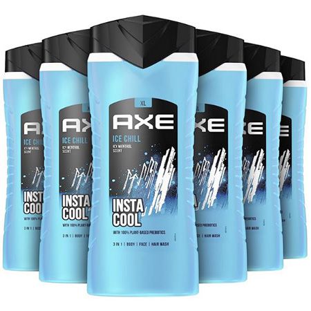 6er Pack Axe 3-in-1 Duschgel Ice Chill XL, 400ml für 10,17€ (statt 20€) &#8211; Prime
