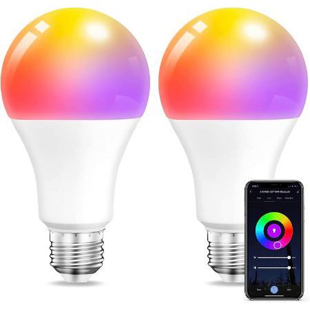 2er Pack Smart LED Alexa Lampe, E27, 10W, 1.000lm für 10,79€ (statt 18€)