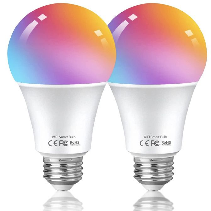 2x LED RGBCW WLAN Glühbirne mit 9W & E27 für 8€ (statt 18€)