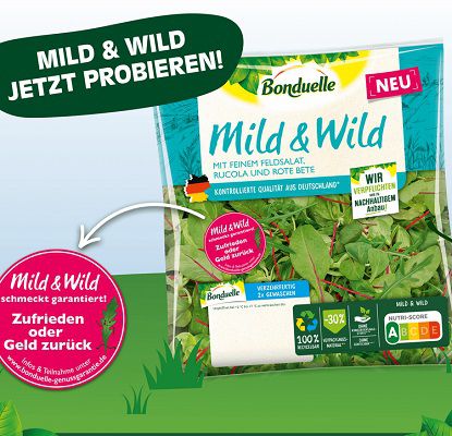 Salat Mild & Wild von Bonduelle ausprobieren  bei Unzufriedenheit Geld zurück