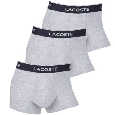 3er Pack Lacoste Trunk in Hellgrau ab 25,52€ (statt 31€)