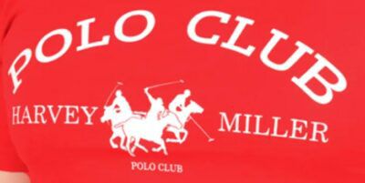 Harvey Miller Polo Club Fashion T Shirt in Rot & Weiß für 9,50€ (statt 17€)