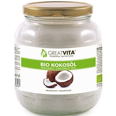 1 Liter GreatVita Bio Kokosöl   Geschmacksneutral (desodoriert) ab 8,24€ (statt 11€)