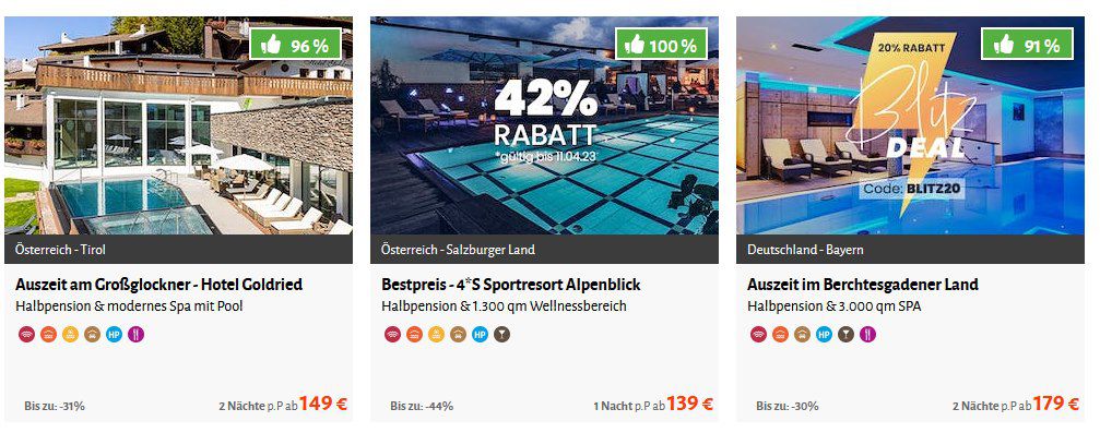 Travador Hotel Wertgutscheine: 50€ für 19€ oder 500€ für 399€