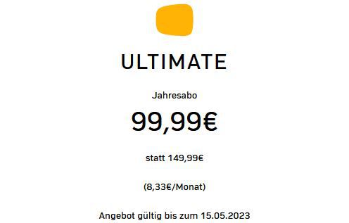 Zattoo Ultimate Jahresabo für 99,99€ (statt 150€)