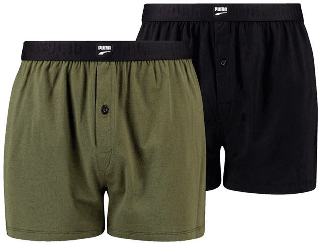 Geomix: Puma Underware Restposten Sale   z.B. 2er Pack Puma Loose Fit Boxershort ab 9€ (statt 22€)