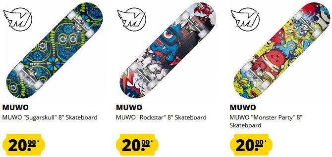 SportSpar: Muwo & Hidetoshi Wakashima Skateboards ab je 20€ zzgl. Versand