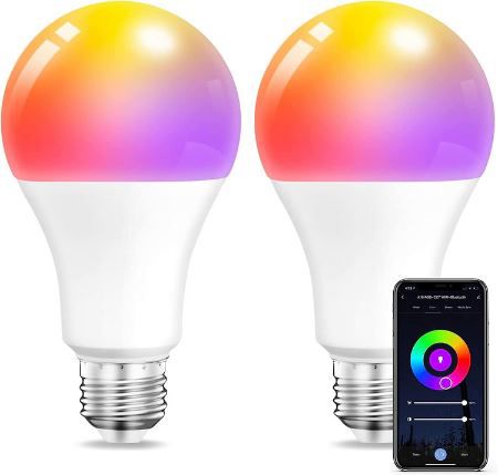 2er Pack Smart LED Alexa Lampe, E27, 10W, 1.000lm für 10,79€ (statt 18€)