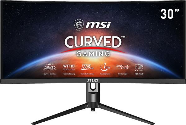 MSI Optix MAG301CR2DE 30 WFHD Curved Monitor, 200 Hz, 1ms für 289€ (statt 332€)