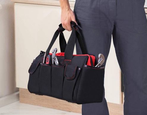 Vistreck Werkzeugtasche aus Polyeste & PU Leder für 18,99€ (statt 30€)