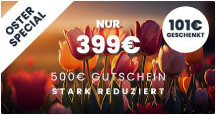 Travador Hotel Wertgutscheine: 50€ für 19€ oder 500€ für 399€